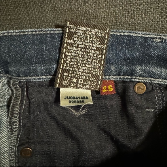 7 For All Mankind ‘Gwenevere’ Skinny Jeans Waist Size 25 - Picture 10 of 12